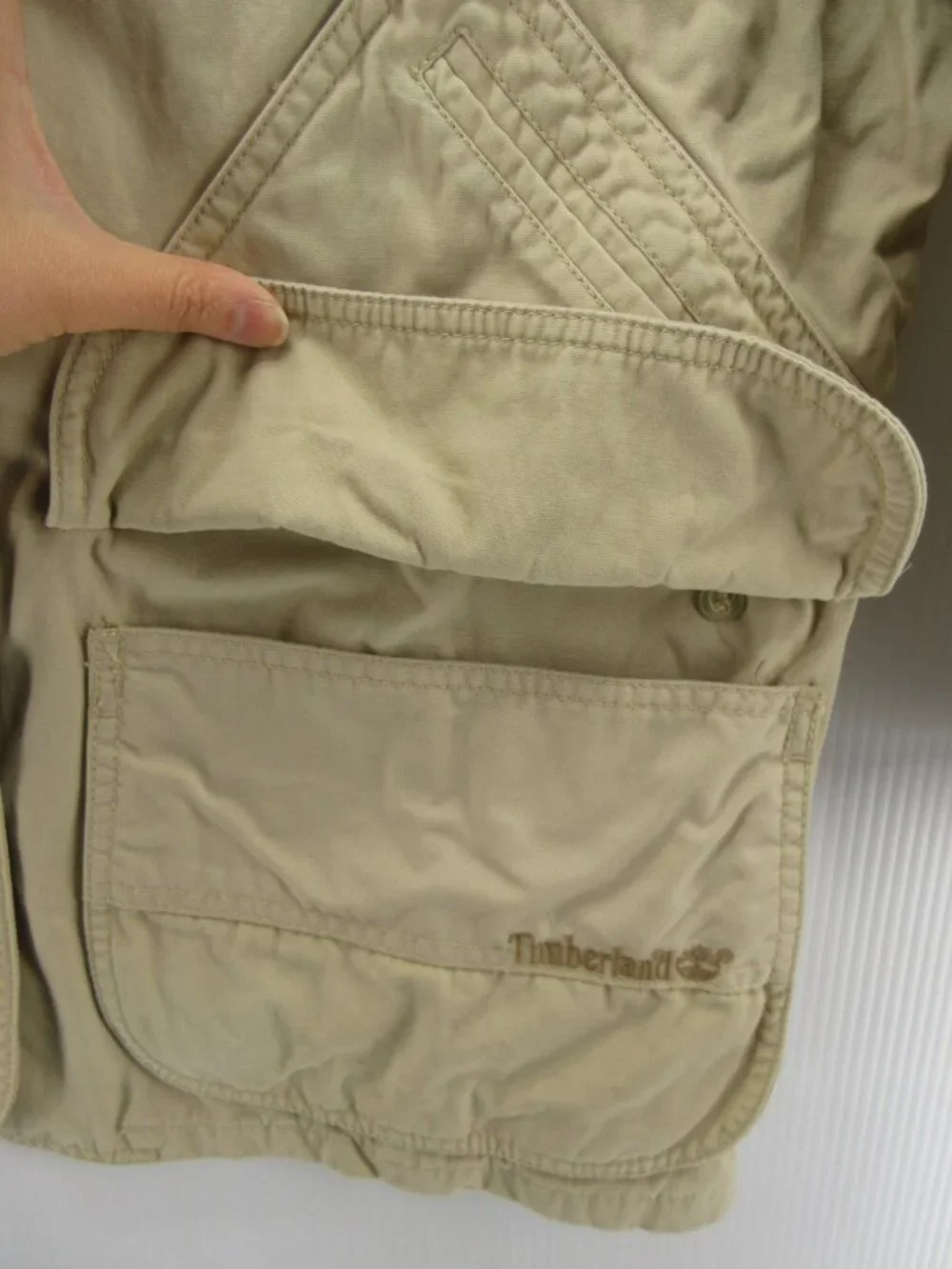 VTG Timberland Jacket Small Weathergear Barn Chore Leather Collar * - Picture 8 of 16